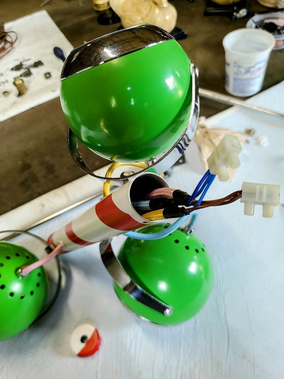 Image 1 of Herda 70's Memphis oogbol hanglamp