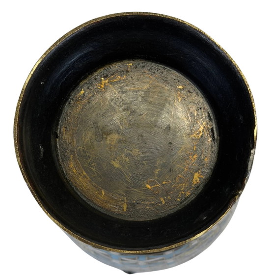 Vase Cloisonné japonais ancien Meiji – Les Huit Immortels – c. 1910 – 1.8 kg – Bronze, Copper (photo 8 of 9)