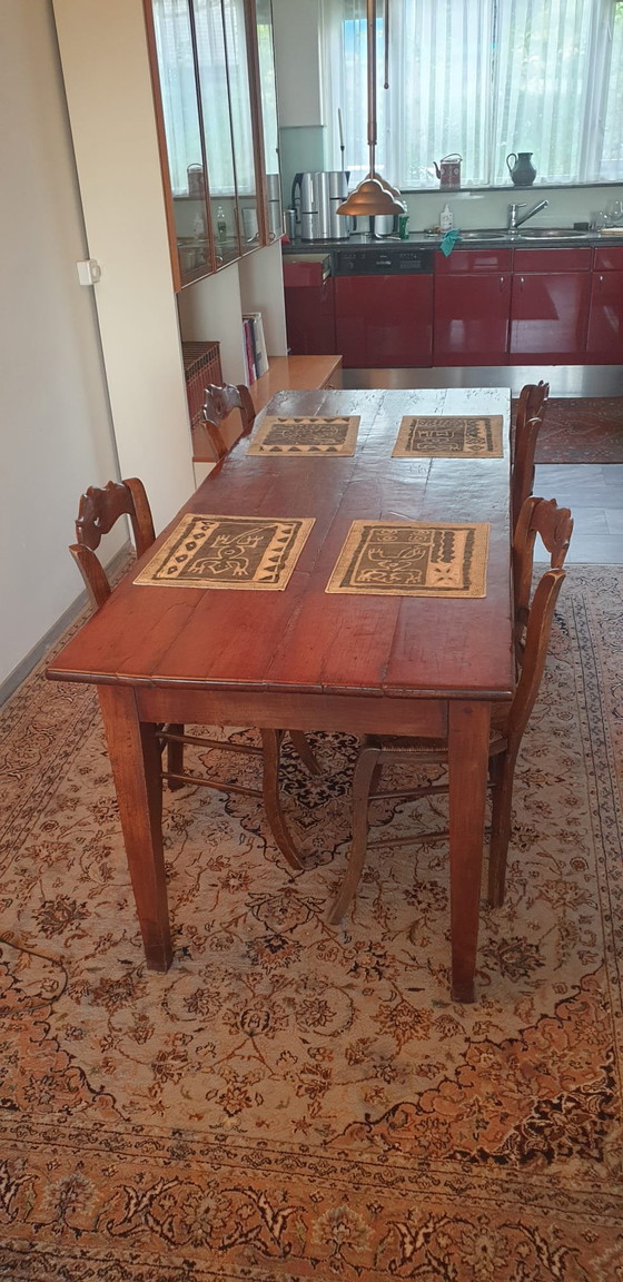 Image 1 of Antique cherry wood table