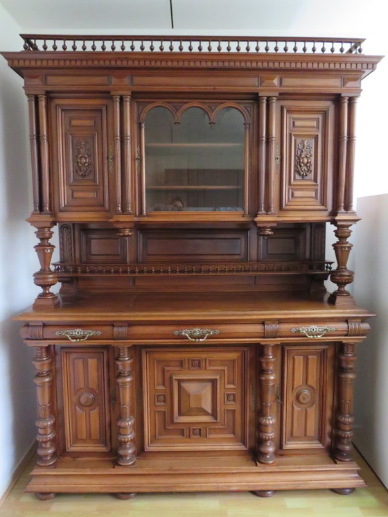 Image 1 of Coffee table with lion head knockers