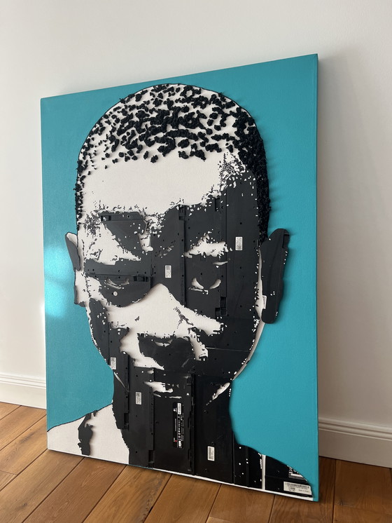 Image 1 of Maurice Mbikayi - “Deeper thoughts”, mixed media on canvas