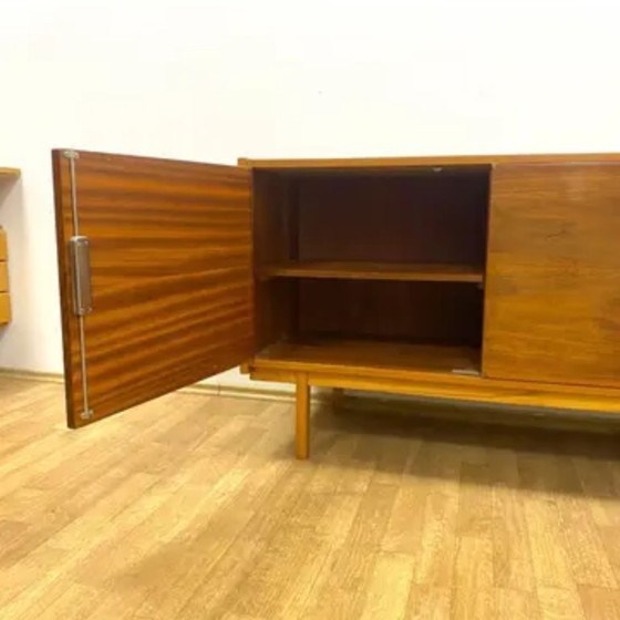 Image 1 of Retro-Sideboard, furniertes Holz, Brüsseler Stil, 1960er Jahre