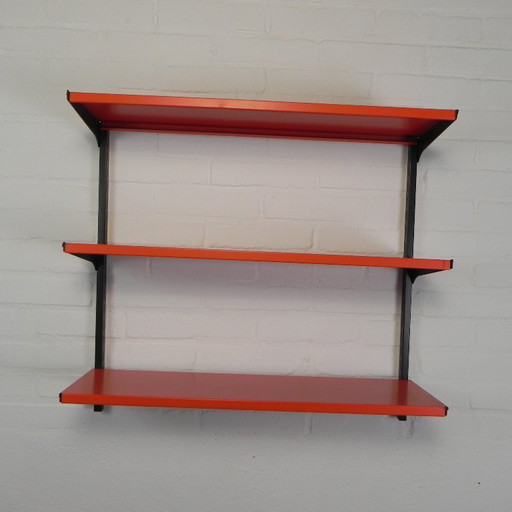 Tomado Holland wall rack - A. Dekker orange black, 1970s