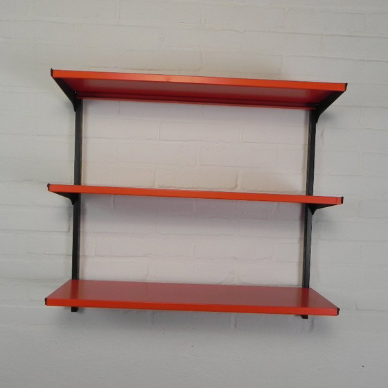 Image 1 of Tomado Holland wall rack - A. Dekker orange black, 1970s