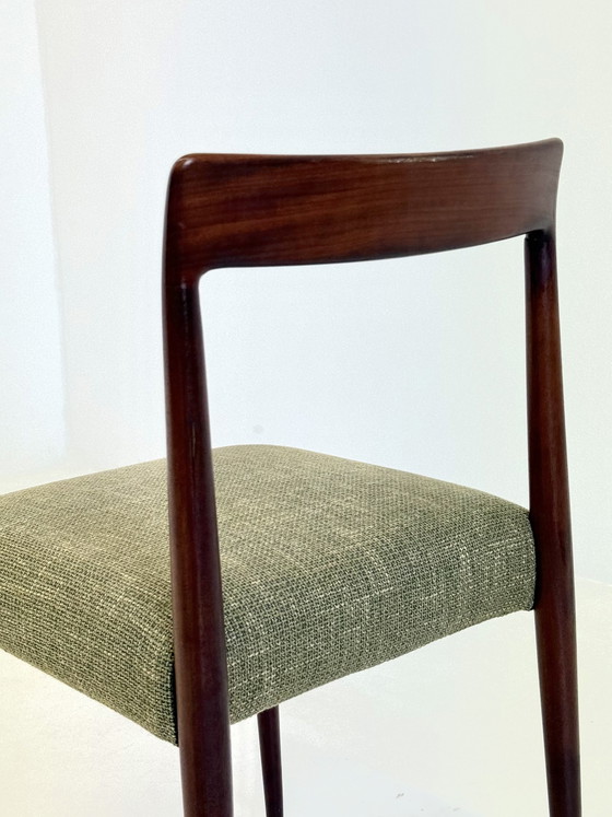 Image 1 of Juego de 4 sillas de comedor Lübke con madera de palisandro.