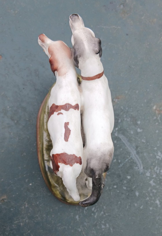 Figurine Setter Chiens En Porcelaine Céramique, 1916 Setter – N° 2583 – Sculptures, Ceramic (photo 3 of 5)