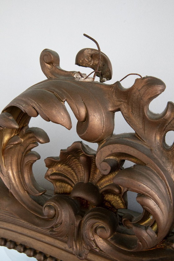 Image 1 of Franse vergulde wandspiegel