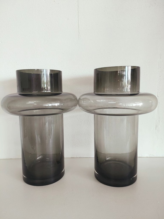 Image 1 of Danish "Nordic" design glass flower vases (Tube vase)