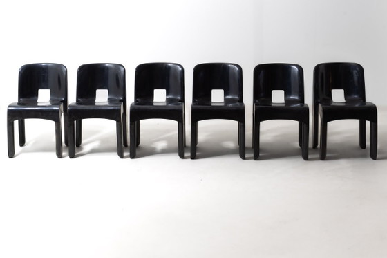 Set aus 6 „Universale“-Stühlen von Joe Colombo – Kartell, Esszimmerstühle, Plastic (photo 4 of 18)