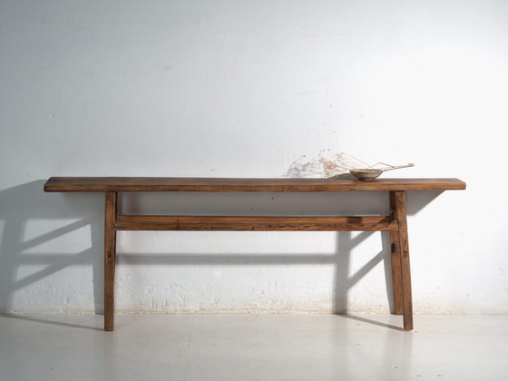 Antieke consoletafel van grenenhout – China, circa 1900 (photo 40 of 40)
