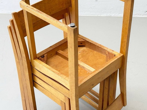 Image 1 of Set di 4 sedie da orchestra di Sven Markelius, anni '40