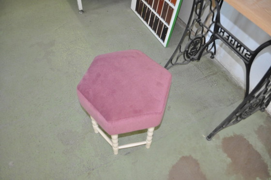 Taburete Mid-Century – Terciopelo, Mid Century Modern (photo 2 of 4)