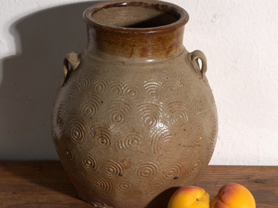 Vaso antico cinese in gres smaltato – Cina, circa 1900 – Vasi, Rustic (photo 2 of 40)