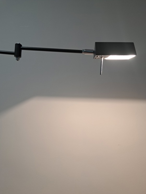 Image 1 of Lampada da terra vintage Soelken, lampada da lettura notarile anni '70