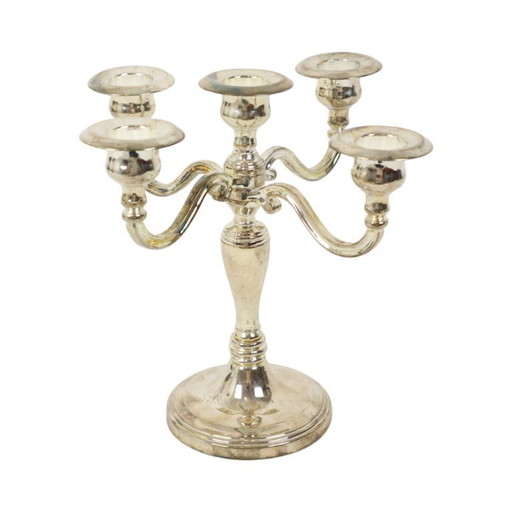 Vintage-Kerzenhalter aus versilbertem Metall