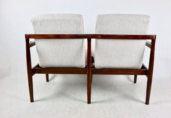 Image 1 of Divano doppio vintage in bouclé avorio, anni '70