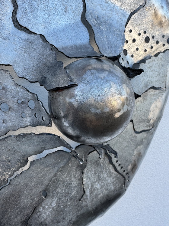 Image 1 of Handcrafted wrought iron wall sculpture