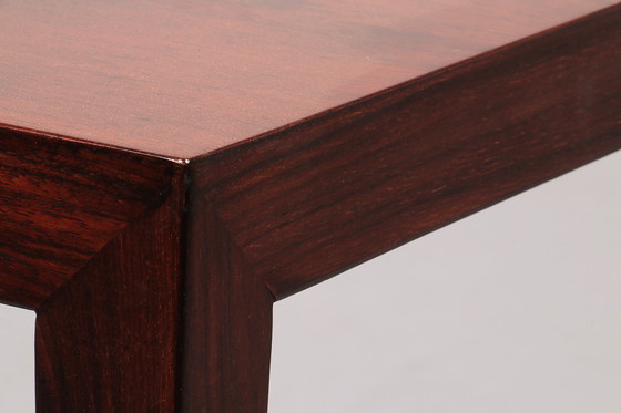 Image 1 of Side Table in Darkwood by Severin Hansen for Haslev Møbelsnedkeri, 1950s