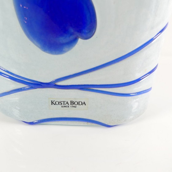 Image 1 of Kosta Boda Vase Galaxy Blue, signed Vallien
