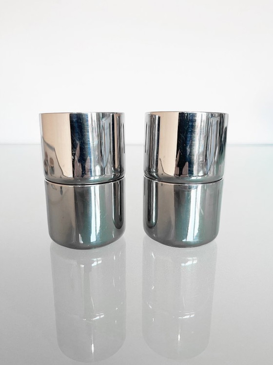 Image 1 of Ensemble de quatre tasses à expresso vintage au design Guido Bergna