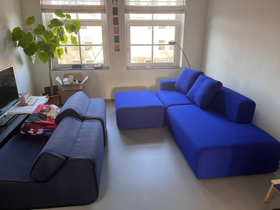 Image 1 of HAY Mags Low Armrest Sofa | 2.5-Seater with Lounge End + Ottoman