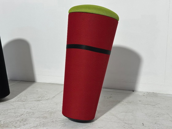 Sgabello ergonomico Wilkhahn - [Nero/Rosso] - Design tedesco - Ergonomico – Sgabelli, Textile (photo 6 of 8)