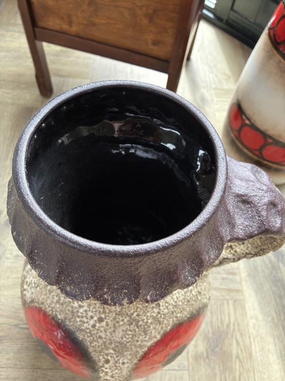 Image 1 of Vintage fat lava floor vase 50 cm Dumler & Breiden