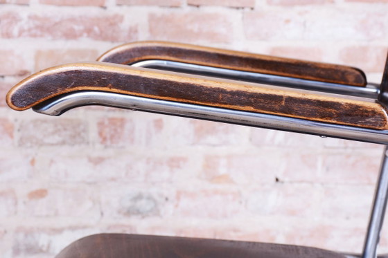 Originele Bauhaus Kappersstoel, van Mücke - Melder, Beuken, Tsjechisch, jaren 30 – Mücke-Melder (photo 12 of 19)