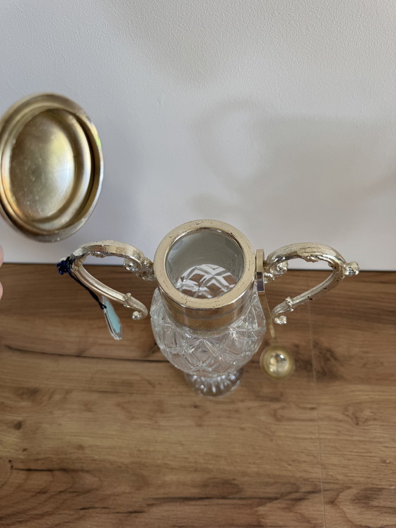 Image 1 of Vintage silver-plated liqueur decanter