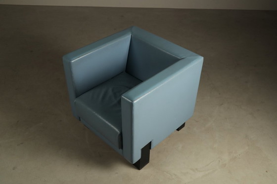 Image 1 of Pair of "Moji" Armchairs by Shigeru Uchida for Poltrona Frau, Italy