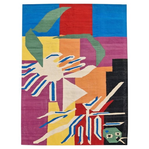 Handgeweven wandtapijt geïnspireerd op Henri Matisse's De Creoolse Danseres uit 1950 | Uniek stuk (266 x 195 cm)