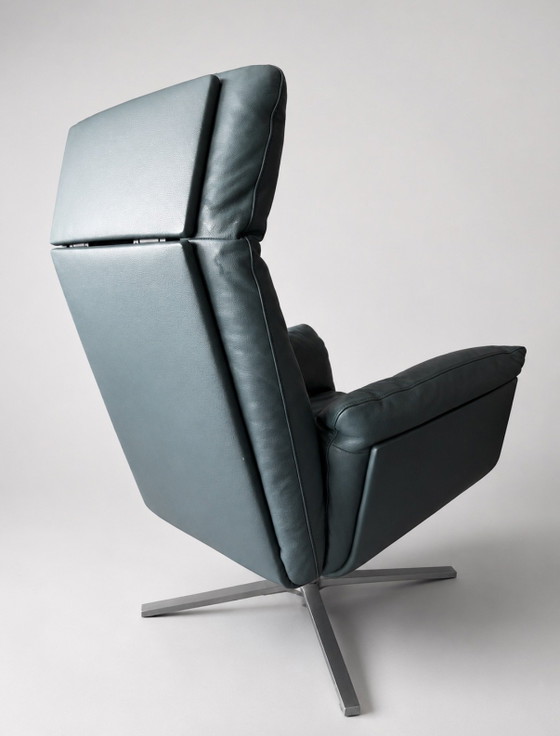 FSM Shelby Relaxfauteuil — Petrol Nappaleder – Verstelbare relaxstoel, Leather, Metal (photo 11 of 14)