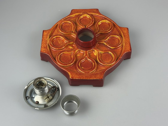 Image 1 of Lámpara de pared de cerámica de los años 60 y 70, diseño de la era espacial de mediados de siglo