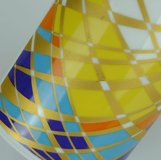 Image 1 of fantastic 1960s 70s krautheim op art pop art VASE graphic decor