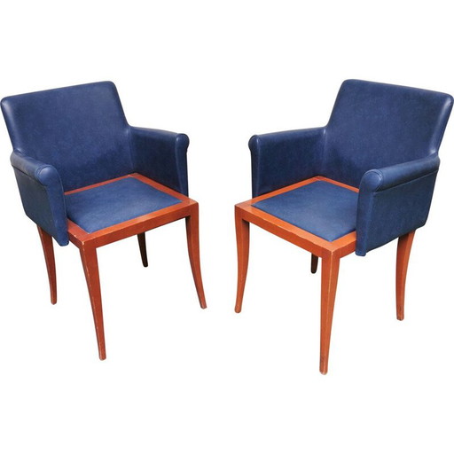 Sedia Bridge vintage in legno massello di Didier Gomez per Ligne Roset