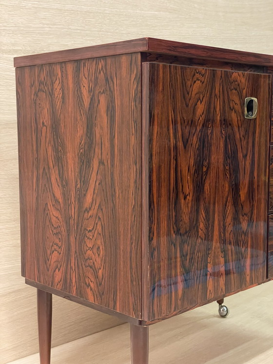 Image 1 of Vintage rosewood chest of drawers, Dutch design 1960s