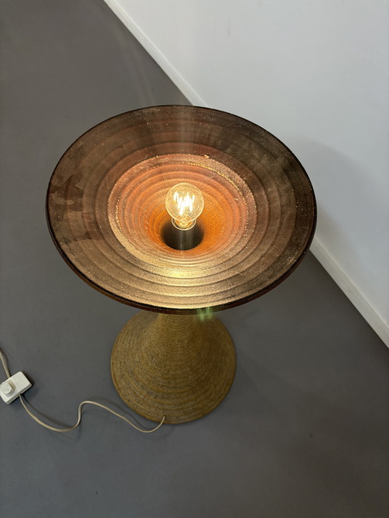 Image 1 of Doria Ceramic With glass Bulb sixties Floor lamp