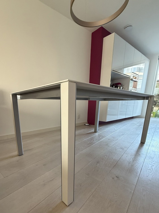 Image 1 of 1 Leolux table Strabo and 4 chairs Leolux Spring Orchid
