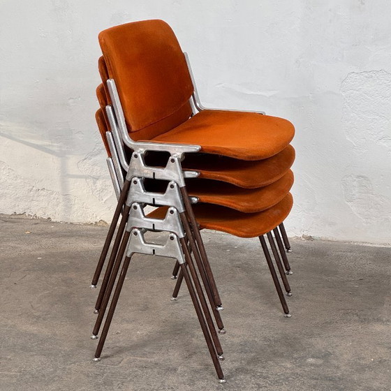 Image 1 of Set of 4 Giancarlo Piretti DSC 106 Chairs for Castelli, 1970s