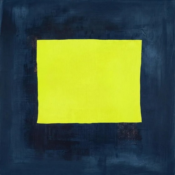 Wabi Sabi Abstrakt Neon Gelb 95×95 Cm | Fine Art Auf 5 Mm Acrylglas | Ausstellungsstück – Kunstdrucke (photo 3 of 5)