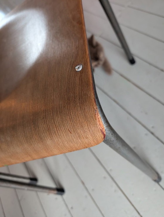 Image 1 of 2x Industrial Multiplex TH-Delft by W.H. Gispen Stühle (Gispen Modell 106)