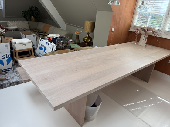 Image 1 of Piet Boon Gerrit Diner Table oak finish white wash