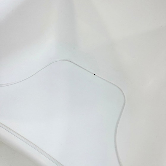 Image 1 of Poltrona lounge bianca modello 4794 di Gae Aulenti per Kartell, anni '70.