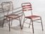 Antique red and white terrace chairs (c.1920). Set of 4 pieces – Garden chairs, Wood, Iron (photo 27 of 40)