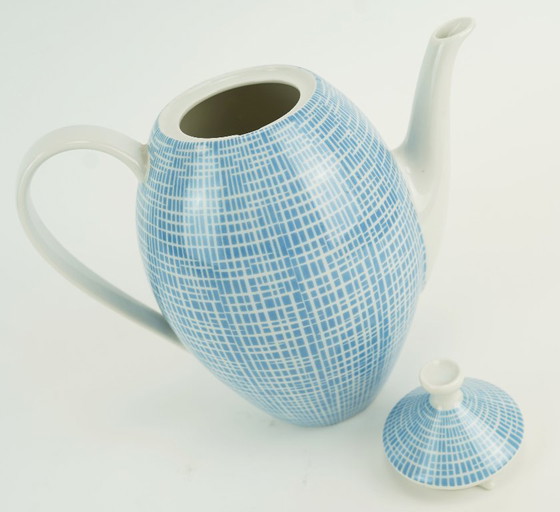 Image 1 of Kaffeekanne Arzberg Form 2000 Heinrich Löffelhardt 1954 blau