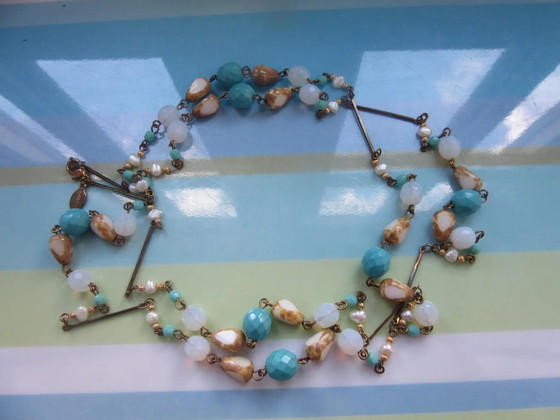 Collana lunga di perle Flapper retro vintage con targhetta metallica Express – Oggetti decorativi, Vetro (photo 8 of 10)