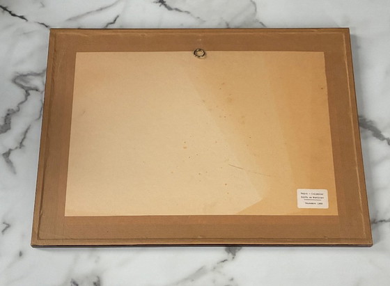 Image 1 of Aquarellgemälde des Golfs von Morbihan, Frankreich, 1989