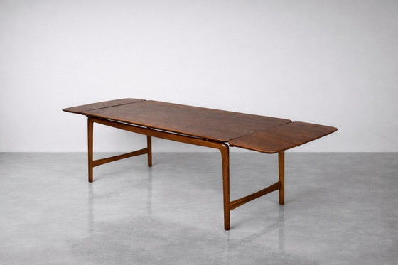 Image 1 of Vintage Mid-Century Danish Modern Teak Coffee Table Model FD 15/54 by Hvidt & Mølgaard-Nielsen for France & Daverkosen, 1950s