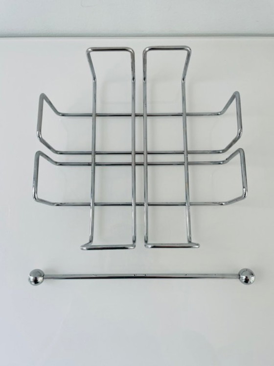 Image 1 of Retro chrome napkin holder with weight