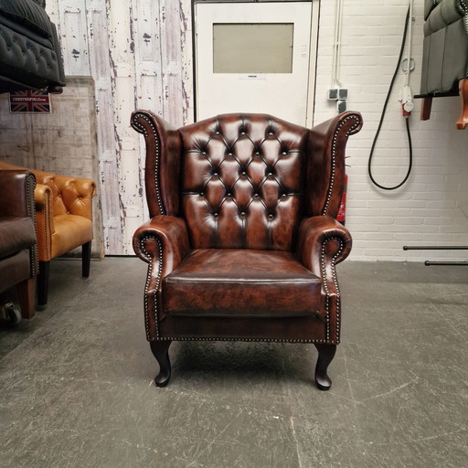 King Armchair - Antique Brown